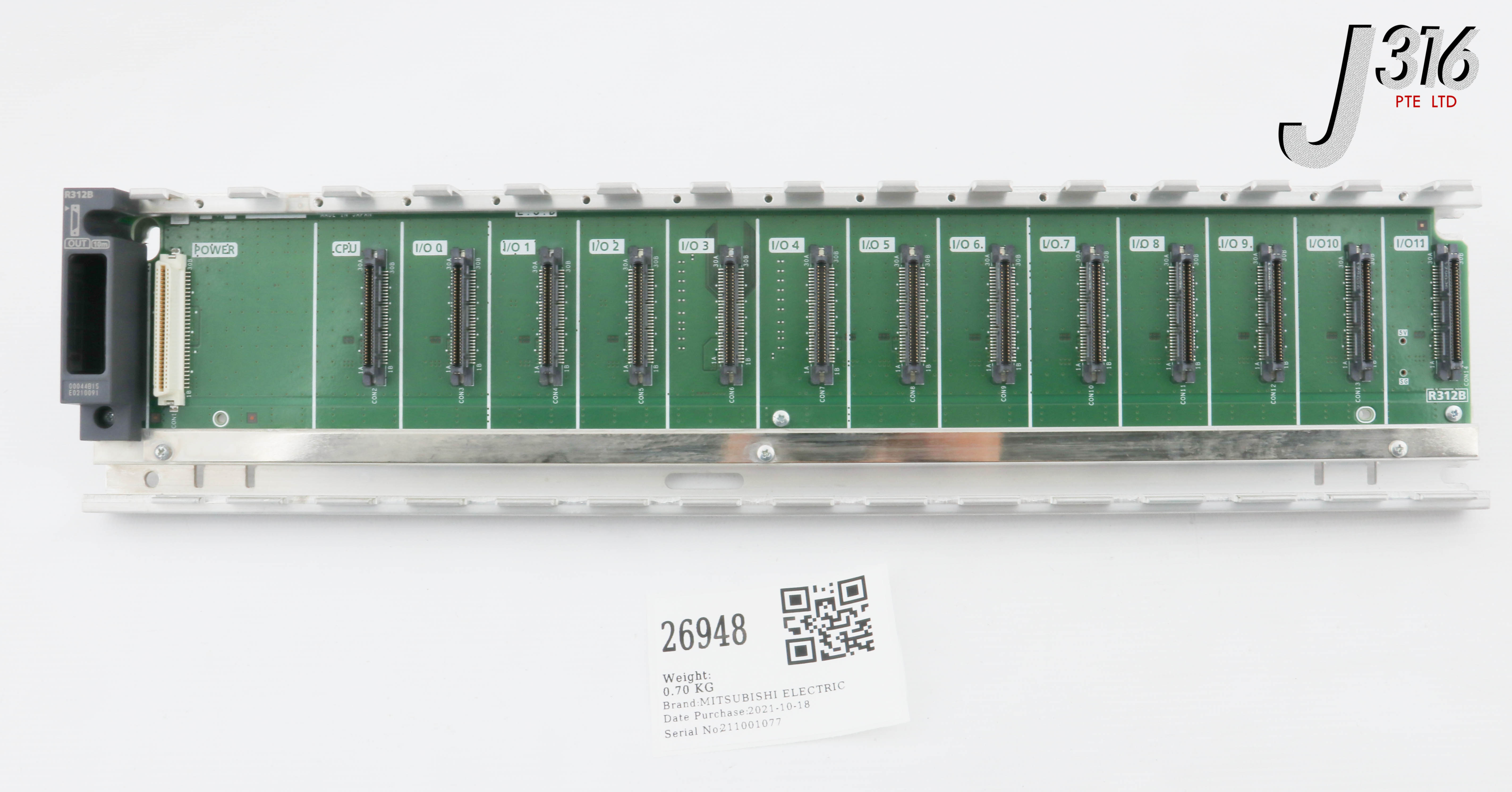 26948 MITSUBISHI ELECTRIC MELSEC IQ-R BASE UNIT MODULE R312B
